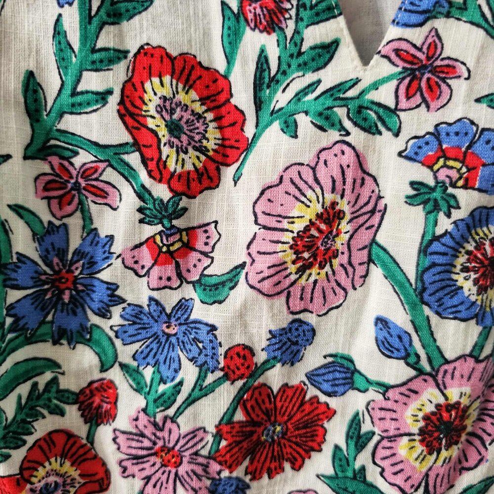 Vineyard Vines Women’ s Floral Flutter Smocked Waist Mini Dress Size XS - Picture 6 of 8